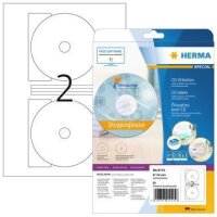 Herma CD/DVD Etikett HERMA 116mm Papier weiß 50...