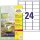 Avery zweckform Folienetikett Avery Zweckform 63,5 x 33,9 mm (B x H) weiß 480 Etik./Pack.