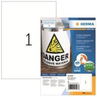 Herma Folienetikett HERMA 210 x 297 mm (B x H) weiß...