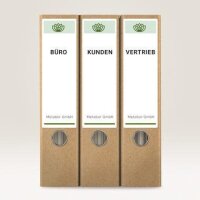 Avery zweckform Ordnerrückenetikett Avery Zweckform Recycling breit/kurz 61 x 192 mm (B x H) selbstklebend ohne Griffloch naturweiß 40 Etik./Pack.