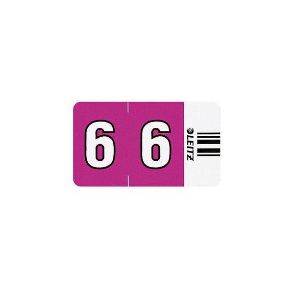 Leitz Ziffernsignal Leitz Orgacolor® Leitz Orgacolor® Registratursystem selbstklebend Papier violett 6