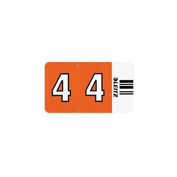Leitz Ziffernsignal Leitz Orgacolor® Leitz Orgacolor® Registratursystem selbstklebend Papier orange 4