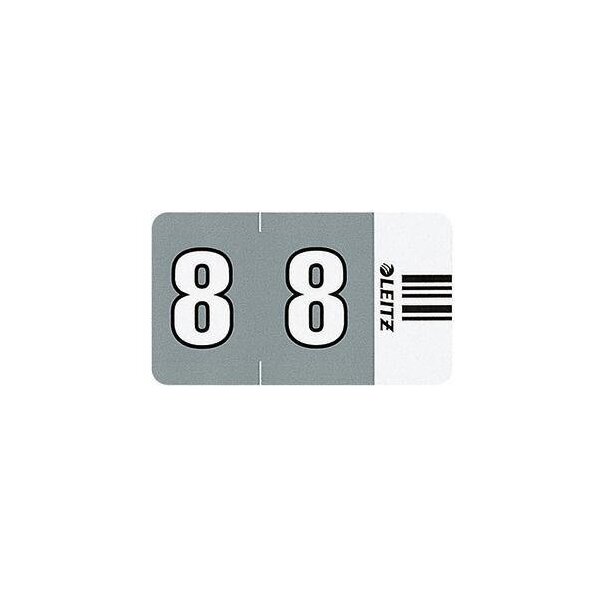 Leitz Ziffernsignal Leitz Orgacolor® Leitz Orgacolor® Registratursystem selbstklebend Papier grau 8