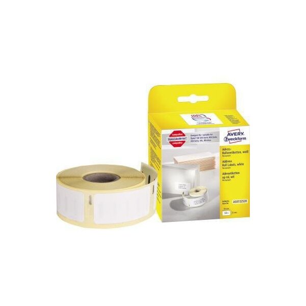 Avery zweckform Adressetikett Avery Zweckform 25 x 54 mm (B x H) Papier weiß 500 Etik./Rl.