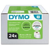 Dymo Adressetikett DYMO® 36 x 89 mm (B x H) Papier...