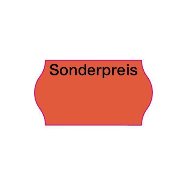 Creenline Auszeichnungsetikett CreenLine 26 x 12 mm (B x H) rot Sonderpreis 1.500 Etik./Rl. 27.000 Etik./Pack.