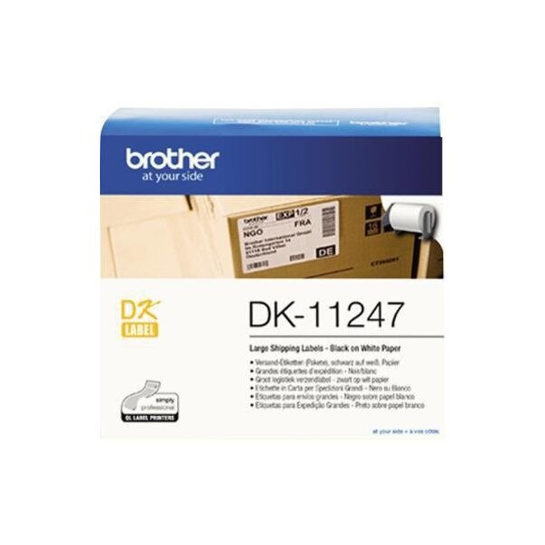 Brother Versandetikett Brother 103 x 164 mm (B x H) Papier weiß 180 Etik./Rl.