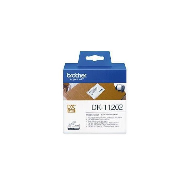 Brother Versandetikett Brother 62 x 100 mm (B x H) Papier weiß 300 Etik./Rl.