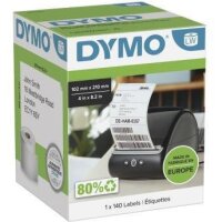 Dymo Versandetikett DYMO® 102 x 210 mm (B x H) Papier...