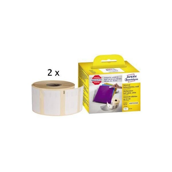 Avery zweckform Vielzwecketikett Avery Zweckform Thermodirektdrucker 32 x 57 mm (B x H) weiß 1.000 Etik./Rl.