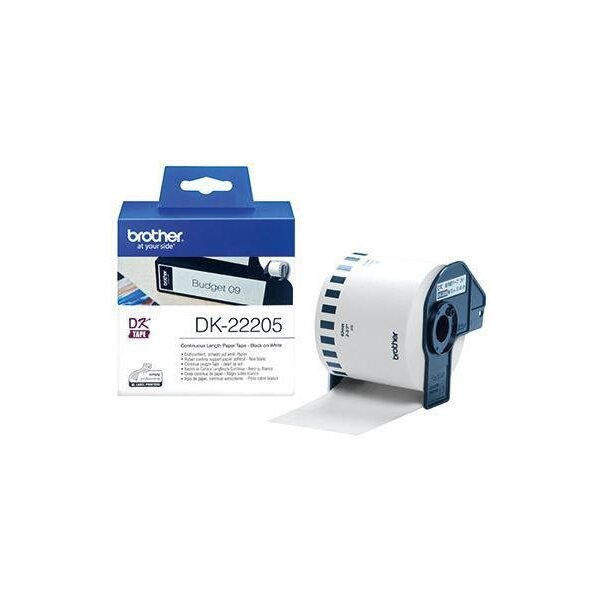 Brother Endlosetikett Brother 62 mm x 30,5 m (B x L) Papier weiß