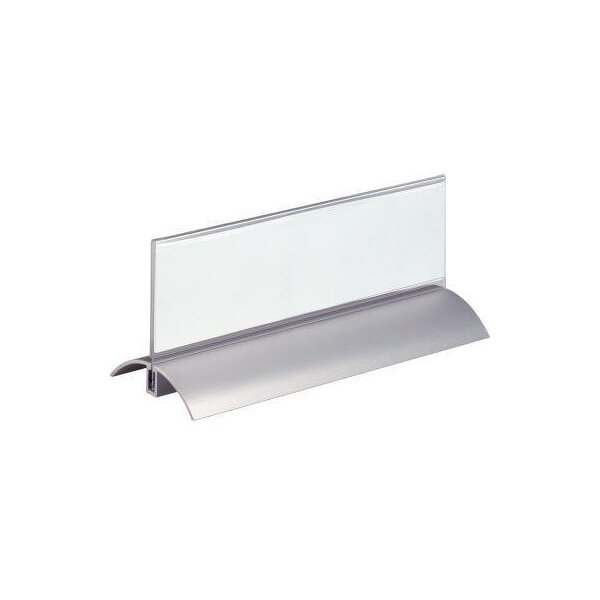 Durable Tischnamensschild DURABLE DESK PRESENTER DE LUXE 210 x 61 mm (B x H) Acryl/Aluminium transparent 2 St./Pack.