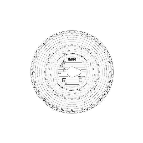 Haug Diagrammscheibe HAUG 123mm 100 Bl. 100 St./Pack. HAUG 123mm 100 Bl. 100 St./Pack.