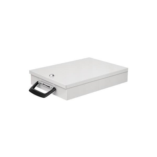 Wedo Dokumentenkassette WEDO® 35,5 x 6,7 x 26 cm (B x H x T) DIN A4 Scheibenschloss Stahlblech pulverbeschichtet lichtgrau