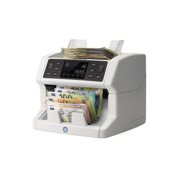 Safescan Geldzählmaschine SAFESCAN 2865-S 25,9 x 25,4 x 25,5 cm (B x H x T) EUR CHF GBP USD PLN CZK BGN HRK HUF RON SEK NOK DKK TRY SCT NIR 1 Fach für Banknoten grau