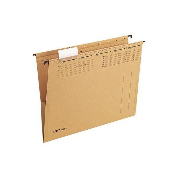 Leitz Hängetasche Leitz ALPHA® DIN A4 250g/m² Natronkarton recycelt naturbraun 10 St./Pack.