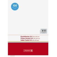 Brunnen Karteikarte BRUNNEN DIN A4 quer blanko weiß...