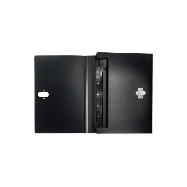 Leitz Fächermappe Leitz Recycle DIN A4 schwarz 5 Fächer Leitz Recycle DIN A4 schwarz 5 Fächer