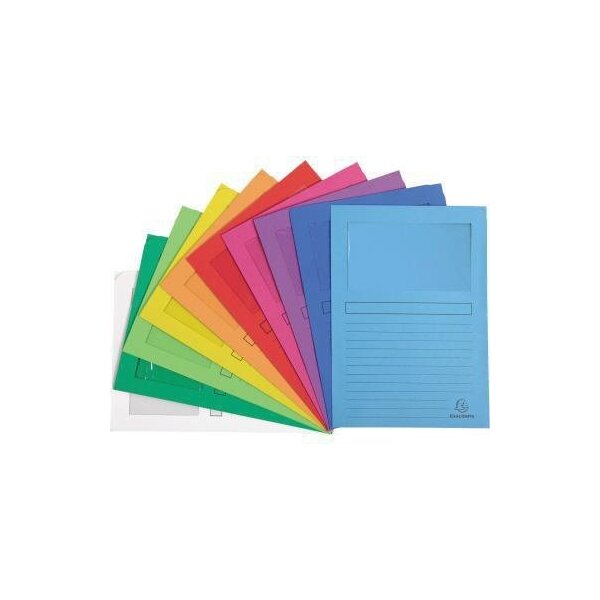 Exacompta Sichtmappe Exacompta Forever® DIN A4 130g/m² Recyclingkarton farbig sortiert 10 St./Pack.