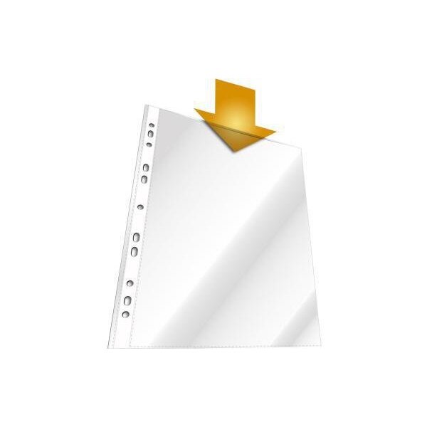 Durable Prospekthülle DURABLE DIN A4 0,05mm oben offen Polypropylen glasklar 100 St./Pack.