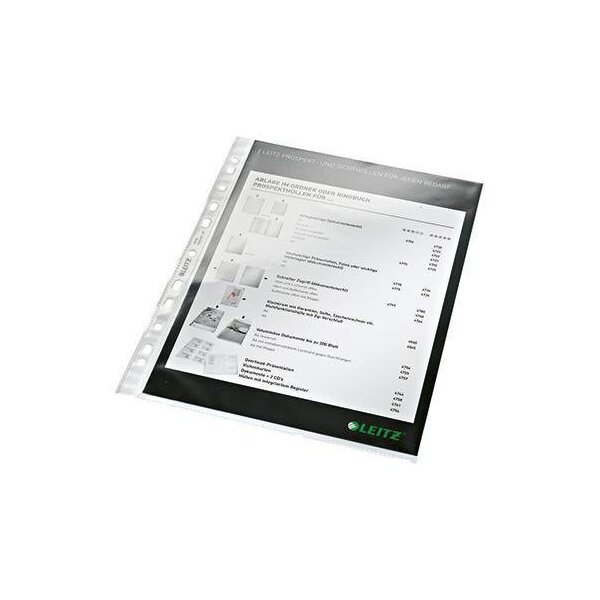 Leitz Prospekthülle Leitz DIN A4 0,08mm oben offen Polypropylen glasklar 100 St./Pack.