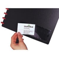Durable Selbstklebetasche DURABLE POCKETFIX® 9,3 x 6,2 cm (B x H) Weichfolie transparent 10 St./Pack.