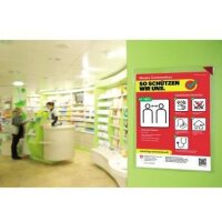 Djois Sichttafelhülle DJOIS Kang Easy Clic DIN A4 PVC transparent rot 5 St./Pack.