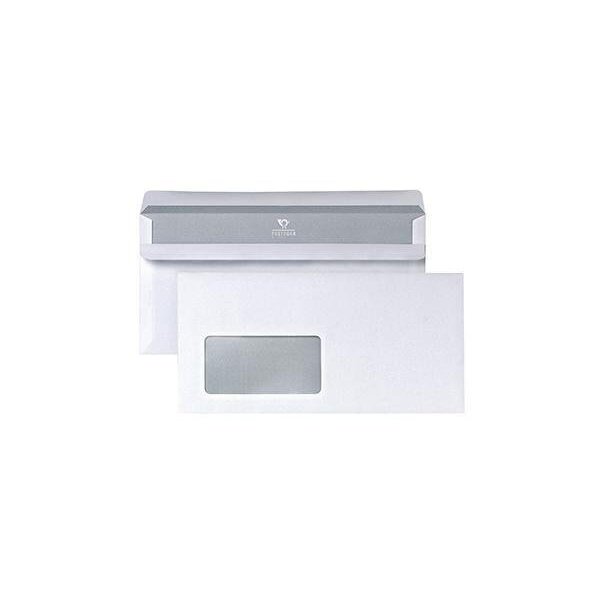 Posthorn Briefumschlag POSTHORN DIN lang 220 x 110 mm (B x H) mit Fenster 75g/m² mit Selbstklebung Papier weiß 1.000 St./Pack.