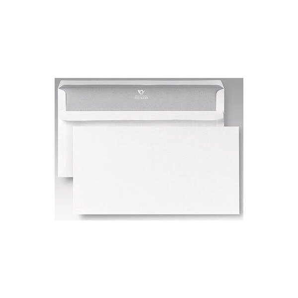Posthorn Briefumschlag POSTHORN Kompakt 235 x 125 mm (B x H) ohne Fenster 75g/m² mit Selbstklebung Papier weiß 1.000 St./Pack.
