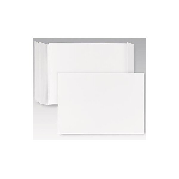 Posthorn Faltentasche POSTHORN DIN B4 250 x 353 mm (B x H) ohne Fenster 150g/m² mit Haftklebung Papier weiß 200 St./Pack.