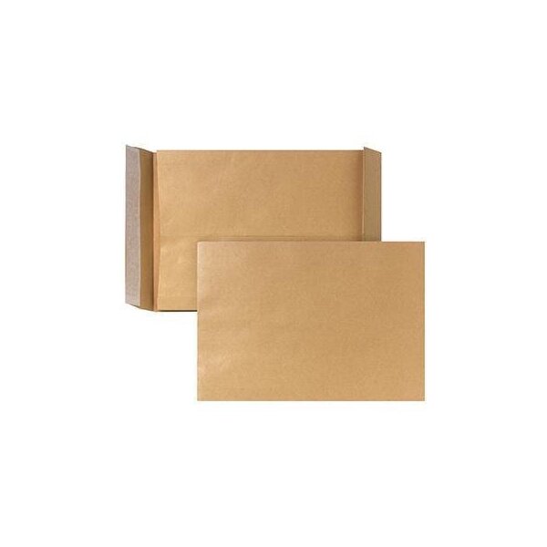 Posthorn Faltentasche POSTHORN DIN C4 229 x 324 mm (B x H) ohne Fenster 130g/m² mit Haftklebung Papier braun 200 St./Pack.