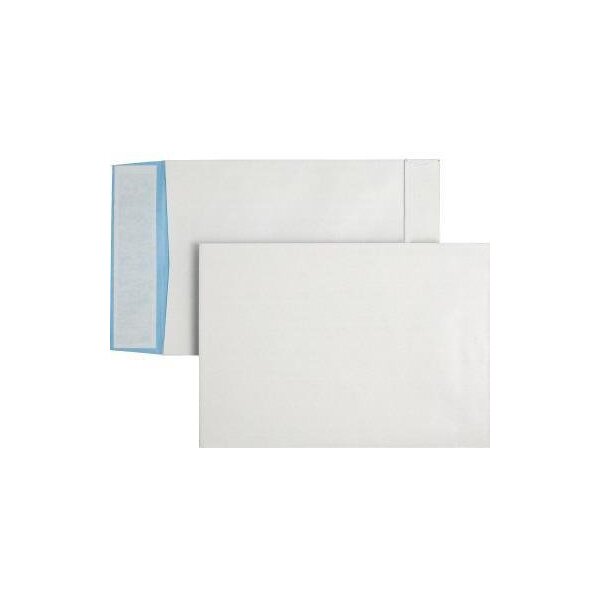 Posthorn Faltentasche POSTHORN DIN C4 ohne Fenster 140g/m² mit Haftklebung Papier weiß/blau 125 St./Pack.