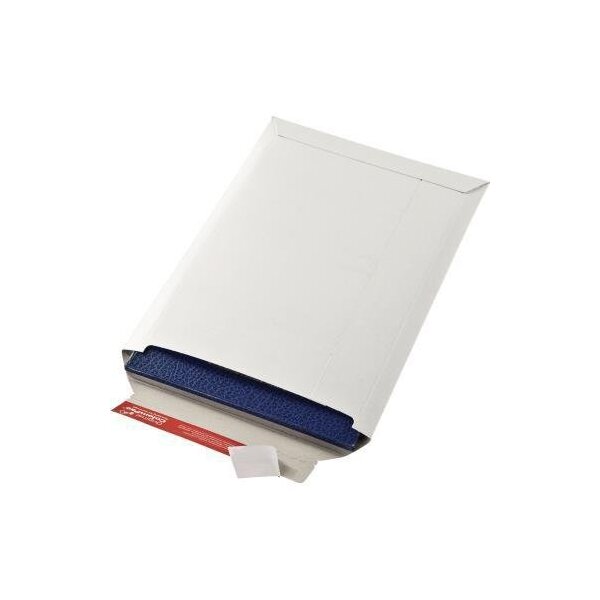 Colompac Versandtasche ColomPac® Rigid 170 x 245 x -30 mm (B x H x T) ohne Fenster mit Selbstklebung Vollpappe ohne Fadenverstärkung weiß