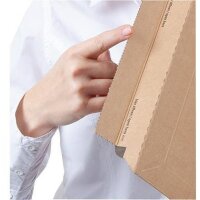 Colompac Versandtasche ColomPac® Rigid Plus 150 x 250 x -50 mm (B x H x T) ohne Fenster mit Selbstklebung Kraftliner Wellpappe braun 100 St./Pack.