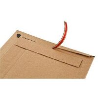 Colompac Versandtasche ColomPac® Rigid Plus 150 x 250 x -50 mm (B x H x T) ohne Fenster mit Selbstklebung Kraftliner Wellpappe braun 100 St./Pack.