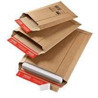 Colompac Versandtasche ColomPac® Rigid Plus 150 x 250 x -50 mm (B x H x T) ohne Fenster mit Selbstklebung Kraftliner Wellpappe braun 100 St./Pack.