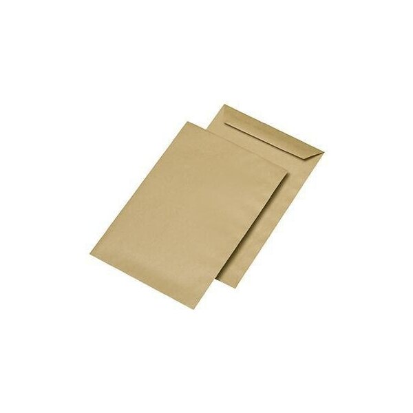 Mailmedia Versandtasche MAILmedia DIN C5 162 x 229 mm (B x H) ohne Fenster 70g/m² mit gummierter Klappe Natronpapier braun 500 St./Pack.
