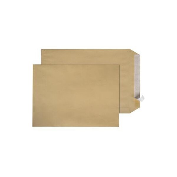 Soennecken Versandtasche Soennecken DIN C5 162 x 229 mm (B x H) ohne Fenster 90g/m² mit Haftklebung natronbraun 500 St./Pack.