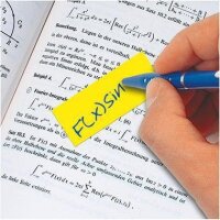 Sigel Haftmarker SIGEL Neon 50 x 20 mm (B x H) orange gelb rot grün pink 40 Bl./Block 5 Block/Pack.