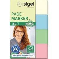 Sigel Haftmarker SIGEL Recycle 50 x 20 mm (B x H) gelb...