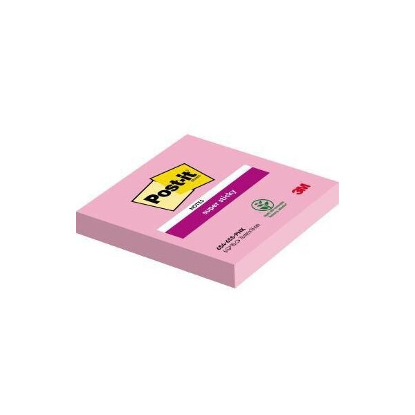 Post-it Haftnotiz Post-it® Super Sticky Notes 76 x 76 mm (B x H) tropicalpink 90 Bl.