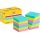 Post-it Haftnotiz Post-it® Super Sticky Notes Cosmic Collection 47,6 x 47,6 mm (B x H) je 4 x türkis neongrün neonpink 90 Bl./Block 12 Block/Pack.