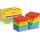 Post-it Haftnotiz Post-it® Super Sticky Notes Playful Collection 47,6 x 47,6 mm (B x H) je 2 x ultrarot vitalorange ultragelb limonengrün paradiseblau flieder 90 Bl./Block 12 Block/Pack.