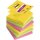 Post-it Haftnotiz Post-it® Super Sticky Z-Notes Carnival Collection 76 x 76 mm (B x H) ultragelb limonengrün powerpink 90 Bl./Block 6 Block/Pack.