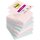 Post-it Haftnotiz Post-it® Super Sticky Z-Notes Soulful Collection 76 x 76 mm (B x H) je 2 x rosa flieder mint 90 Bl./Block 6 Block/Pack.