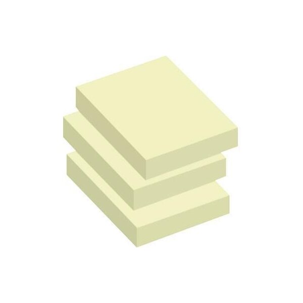 Soennecken Haftnotiz Soennecken Powernotes 40 x 50 mm (B x H) gelb 100 Bl./Block 3 Block/Pack.