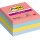 Post-it Haftnotizwürfel Post-it® Super Sticky Rainbow Collection 76 x 76 mm (B x H) guavapink türkis ultragelb blau 440 Bl.