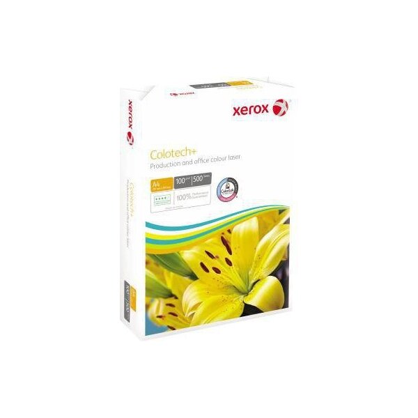 Xerox Kopierpapier Xerox Colotech+ DIN A4 100g/m² elementar chlorfrei gebleicht holzfrei weiß 2.000 Bl./Pack.