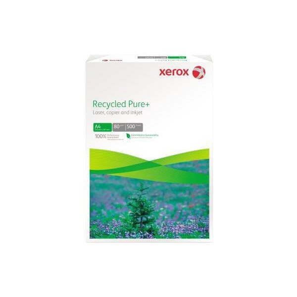 Xerox Kopierpapier Xerox Recycled Pure+ DIN A4 80g/m² 100 % recycelt weiß 500 Bl./Pack.