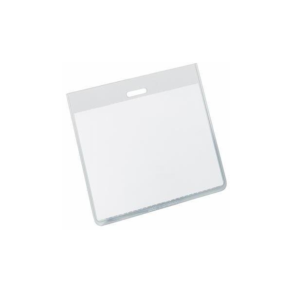 Durable Namensschild DURABLE inkl. 24 Einsteckschilder kombinierbar mit Kette Clip Textilband Jojo transparent 20 St./Pack.